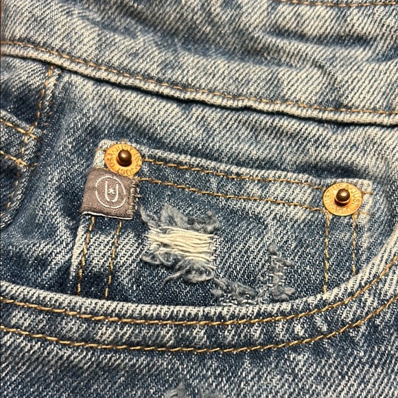 Just USA Women's Blue Denim Shorts - Picture 5 of 6